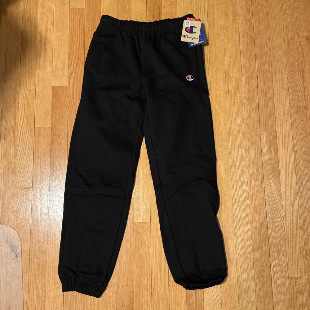 Mens Black Champion Sweatpants